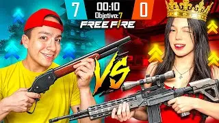 LA REINA DE LA WOODPECKER VS SUCO en FREE FIRE!😨🔥