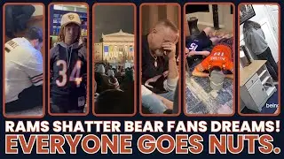 The Rams Shatter Bears Fans Dreams! Everyone Goes Nuts (Chicago in Mourning.  Somber Fan Reactions)
