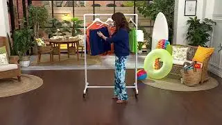 Belle Beach by Kim Gravel Poolside Terry Drawstring Short Skirt on QVC