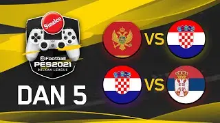 Hrvatska - Crna Gora | Srbija - Hrvatska | Sinalco PES Liga (eFootball)