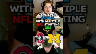 Name Every School With Multiple NFL Starting QBs🤔 #nfl #football #cfb #cfbplayoff #collegefootball
