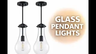 Clear Glass Pendant Light Review: 6.5&rdquo; Modern Farmhouse Fixture for Kitchen & Dining Room - Doraimi