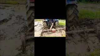 Lahan rawa pun tak masalah new holand joss #traktor #traktorsawah #traktornewholand #traktorrotary