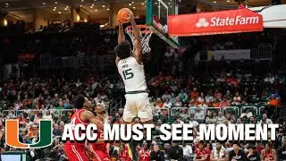 Miami's Norchad Omier With A Pair Of Rim-Bending Dunks | ACC Must See Moment