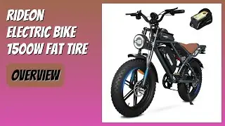 REVIEW (2026): Rideon Electric Bike 1500W Fat Tire. Features