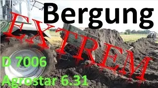 Bergung beim Erde fahren EXTREM D7006 Agrostar 6.31