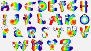 Alphabet Lore But Everyone Is RAINBOW Transform A Z