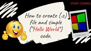 How to create (.c) file in codeblock | c Programming language