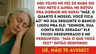 'Mãe dorme no sofá que o quarto é nosso!' meu filho disse  Então no dia seguinte cortei a ajuda