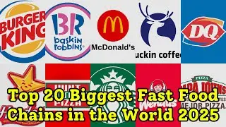 Top 20 Biggest Fast Food Chains in the World 2025 🌍 | Global Ranking