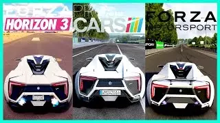 Forza Horizon 3 vs Project Cars vs Forza 6 |&nbsp;Lykan Hypersport Sound Comparison
