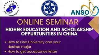 Master & PhD Scholarships in China | ANSO & CSC Scholarship | Step by step guide