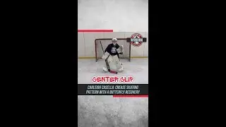 Carleigh Casella: Crease skating pattern with a butterfly recovery