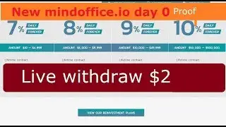 mindoffice io live withdraw 7% 10% daily day0