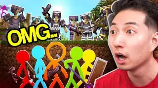 Reacting to an INTENSE Hardcore Manhunt.. (Animation vs Minecraft Shorts - Episode 37)