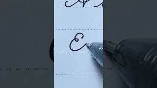 How to write in cursive Capital letter E |Cursive Writing for beginner |Cursive handwriting practice