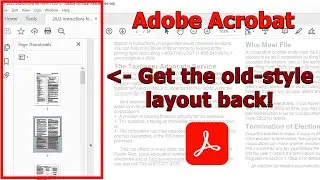 How to disable the new Adobe Acrobat Reader layout  |  Get the old Adobe Acrobat layout back!