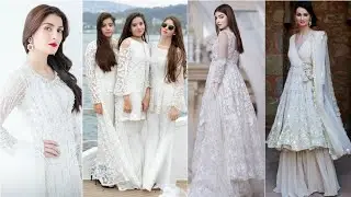white dress collection for girls short and long white frocks design 2021