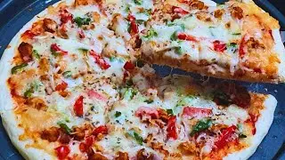 Homemade Pizza Recipe - Chicken Pizza Recipe - Pizza Dough Recipe Step By Step - Easy Pizza