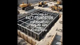 SAP2000 RC RAFT MAT FOUNDATION ANALYSIS AND DESIGN PROJECT1 PART7 (القاعدة اللبشة الخرسانية)