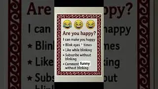 #FunnyChallenge #TryNotToBlink #HappyVibes #FunVideo #SmileMore