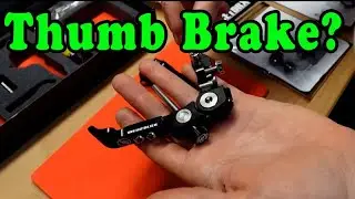 Rear Thumb Brake for Handicapped Motorcycle Riders