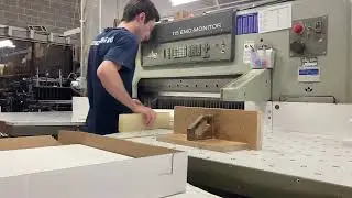 Cutting Polyart on Polar 115 EMC