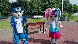 The Alphabet Song 💞 Naruto and L.o.l  Mascot Dancing 🤡  The Mascot's