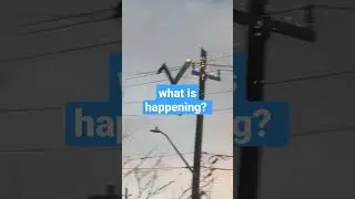 Electric pole just broke down. why?