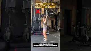 Cycling the Clean & Jerk! #crossfit #fitness #gym #shorts