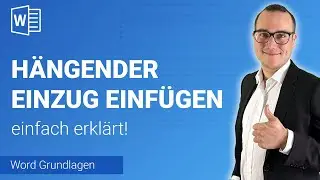 H&Auml;NGENDER EINZUG einf&uuml;gen einfach erkl&auml;rt | Lerne Microsoft Word ✅