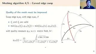 Generation of quasi-unit curvilinear meshes for two dimensional numerical simulation