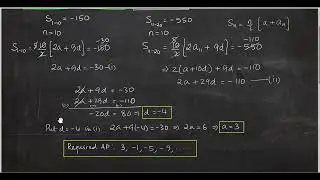 ARITHMETIC PROGRESSION- 2 PROBLEMS ON SUM OF n TERMS