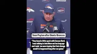 Sean Payton&rsquo;s comments on the Giants' QB change from Russell Wilson to Jaxson Dart (via @broncos/IG)