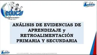 Análisis de evidencias de aprendizaje y retroalimentación: primaria y secundaria