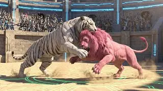 Assassin White Tiger Kills Giant Golden Tiger! Training The Mythical Pink Lion For Ultimate Revenge.