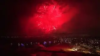 4k Aerial Drone Footage: 49th Annual Ventura Harbor Boat Parade & Fireworks Show