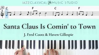 Santa Claus Is Comin' to Town - J. Fred Coots & Haven Gillespie | Piano Tutorial (EASY) | JCMS