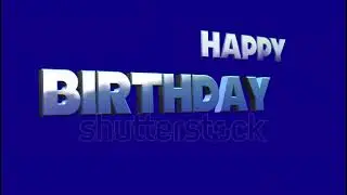 Happy Birthday Animation Stock Footage Video