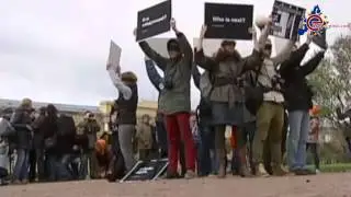 Protests in Russia for freedom of Greenpeace photographer
