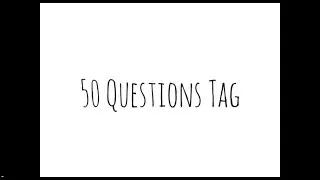 50 Random Questions Tag