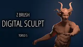 Digital ZBrush Torso Sculpt Timelapse 8