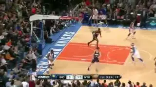 Jared Jeffries Beautiful Block on Roy Hibbert!