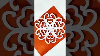 Snowflake ❄️ Design 💞 Paper Cutting #shorts #papercrafts #shortsvideo