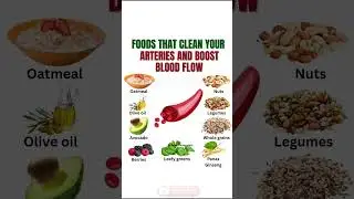 Top 9 Foods That Clean Arteries Naturally 🫀 | Boost Blood Flow & Heart Health Fast 💪