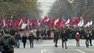 Huge rally against EU integration in Moldova