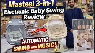 Masteel 3-in-1 Electronic Baby Swing Review | Automatic Swing with Music | Electric Swing