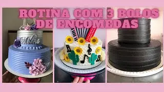 ROTINA: TIVE QUE DECORAR UM BOLO FORA DO ATELIÊ, QUE PERRENGUE, VEM VER O RESULTADO