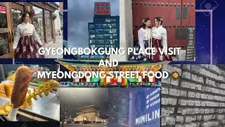 We visit gyeongbokgung palaces when it was closed 😢 and trying myeongdong street food 🍲 #seoul 