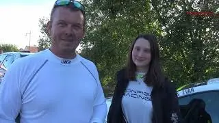 Damien Beuvry et Angele Ydee &agrave; l'arriv&eacute;e du Rallye du Boulonnais 2025